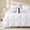 White, variant on Size Goose Down Fiber Comforter, Duvet Insert with Soft Downproof Cover for Summer/Hot Sleepers, Hotel-Luxury Bed Comforter (88"X88", White)