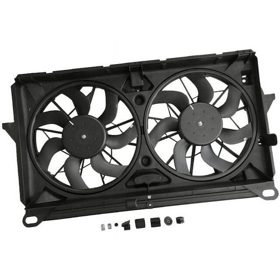 Auxiliary Fan Assembly - Compatible with 2007 - 2013 GMC Sierra 1500 2008 2009 2010 2011 2012