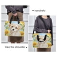 thumbnail image 6 of 16" Laptop Briefcase, Detachable Anti-Slip Shoulder Strap, Multi-Compartment Work Travel Bag Cute Cream-colored Maltipoo Puppy, 6 of 8