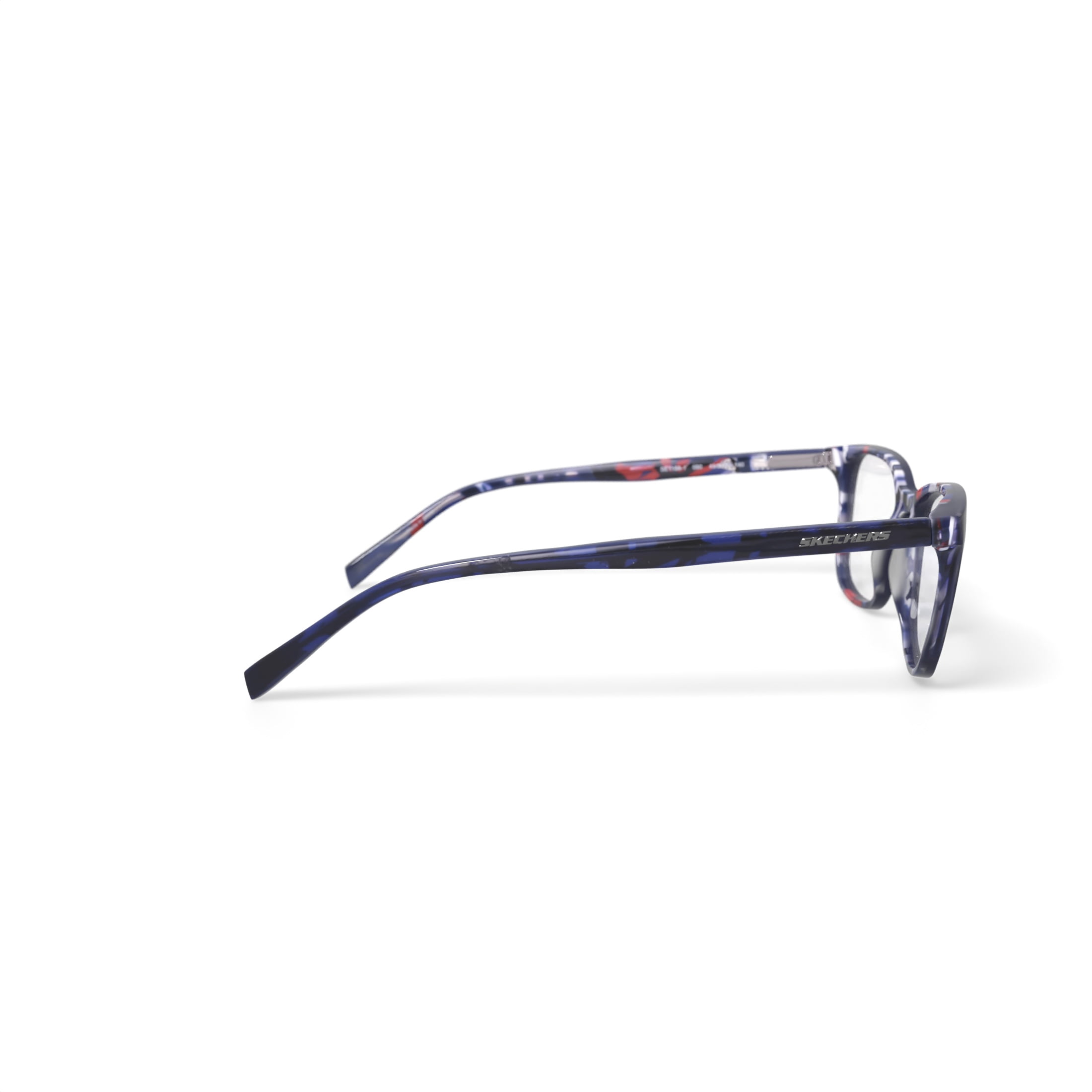 Skechers Men’s SE1188-1 Square Prescription Eyeglasses with Case, Shiny Blue
