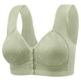 thumbnail image 5 of ALLLIST Women Bras Back Smoothing Front Closure Wireless Sleep Green Lifting Embroidery T Shirt Lingerie for Women Size 36-44, 5 of 5