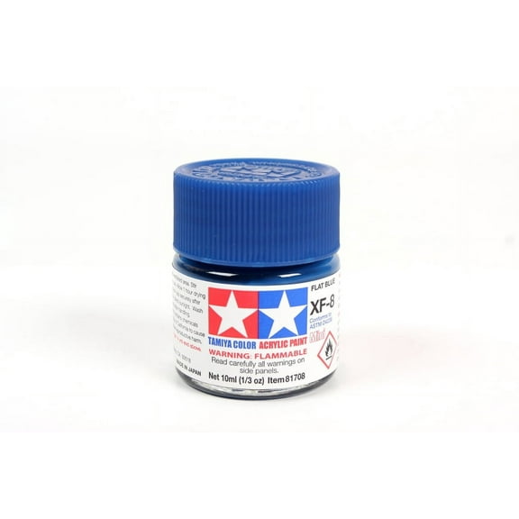 Tamiya Color Mini XF-8 Flat Blue Acrylic Paint 10ml