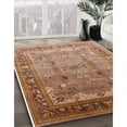 thumbnail image 3 of Ahgly Company Machine Washable Indoor Rectangle Industrial Modern Brown Sand Brown Area Rugs, 7' x 9', 3 of 7
