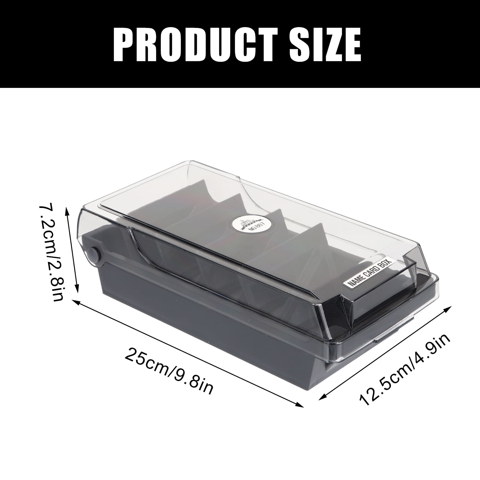 LOLIPPYY Flash Card Organizer 2Pcs Smooth Edges and Tightly Closed Lid
