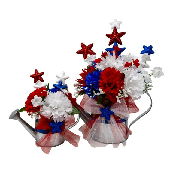 4th of July Watering Can Bouquet Set