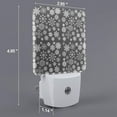 thumbnail image 2 of Sikiie simple white Snowflake Led Night Light, Warm White,Cool White Lights for Bathroom,Hallway,Bedroom, Kids Room-EU, 2 of 7