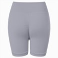 thumbnail image 4 of KPOPLK Women's Workout Biker Shorts - 3"/5"/8" High Waisted Tummy Control Spandex Booty Shorts for Volleyball Gym Yoga Shorts Dance,Grey,Size S, 4 of 6