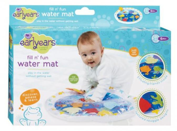 Earlyears Fill ‘N Fun Water Play Mat for Tummy Time NEW 