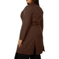 thumbnail image 5 of Panda Uniform by HeedFit Unisex Doctor Lab Coat 37" – 3XL Chocolate, 5 of 8