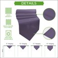 thumbnail image 5 of Pure Lilac Gray Table Runner Linen Burlap Table Runner 72 Inches Long Contemporary Solid Color Minimalist Art Dresser Scarves for Kitchen Island Coffee Dining Room Party Holiday Decoration 16"x72", 5 of 8