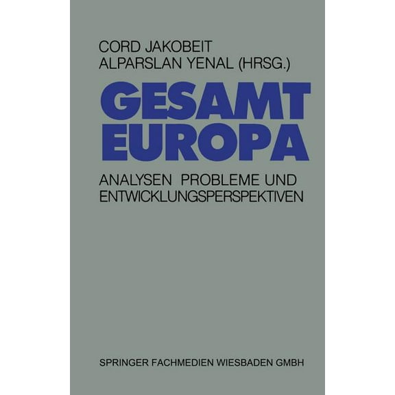 Gesamteuropa, (Paperback)