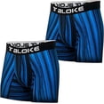 thumbnail image 3 of T Bloke Size M, 3 Pack Two White/Black Printed & Blue/Black Printed Boxers, 3 of 5