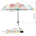 thumbnail image 3 of Watercolor Sun Compact Sun Umbrella Windproof Travel Umbrellas for Rain Strong Portable UV Protection, 3 of 8