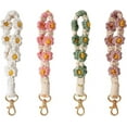 thumbnail image 6 of Macrame Keychain Handmade Wristlet Keychain Wrist Lanyard for Keys Cute flower keychain Key Chain for Women, 6 of 6