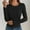 Black, variant on Blmnix Boho Tops for Women 2026 Corset Striped Compression T-shirts Crew Neck Green Long Sleeve Concert Tops,XXL