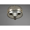 thumbnail image 2 of Progress Lighting Cirrine 3-Light Chandelier, Antique Bronze, Etched White Glass, 2 of 7
