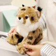 thumbnail image 2 of Lynx Cat Stuffed Animal Wild Cat Feline Animal Stuffed Toy Wildlife Themed Stuffed Animal for Collection Decor, 2 of 9