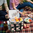 thumbnail image 5 of FORMRS Insulated Cooler Bag 24 Cans Capacity Soft Leakproof Lunch Box with Side Pockets, Pink Abstract, 5 of 7