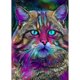 thumbnail image 1 of Diamond Painting (DE8079) 5D DIY Square Cat Artwork 23 colores (NY116) 45x60cm Azul Hugtrwg Para estrenar, 1 of 1