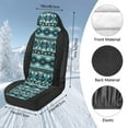thumbnail image 7 of Uorisanigo Front Car Seat Covers 2pcs/Set Blue Nation Aztec High Back Bucket Seat Cover Stretchy Plush Auto Seats Covers Car Seats Protectors for Most Cars, Trucks, SUVs, Vans, 7 of 7