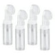 thumbnail image 1 of 4pcs Botella Espumosa de Limpiador Facial, Botella de Gel de Leche Limpiadora de 2oz con Cabeza de Espuma y Cepillo, Transparente, 1 of 7