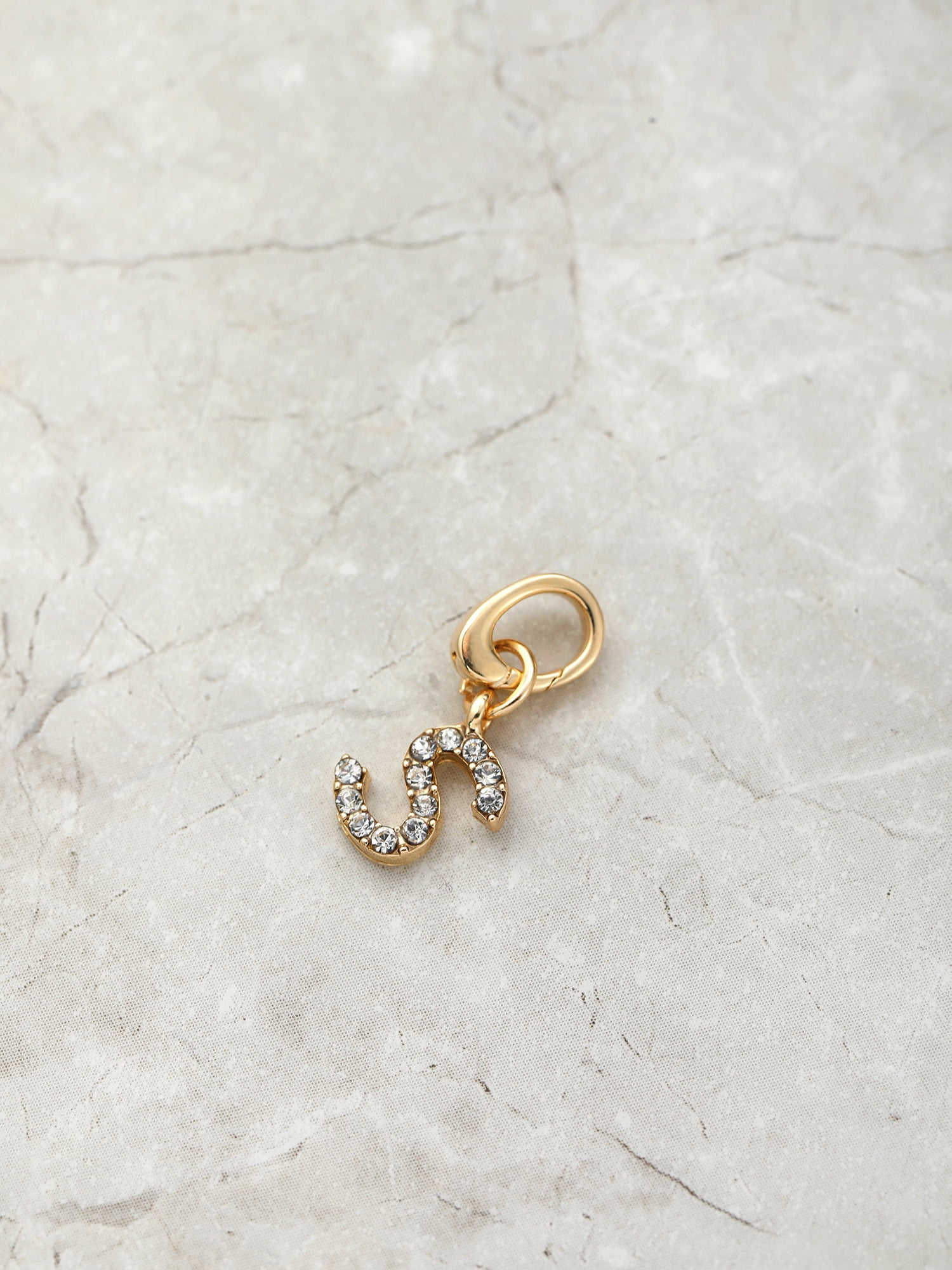 Time and Tru Women's Goldtone Initial Letter Charm, 1 Piece
