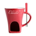 thumbnail image 3 of TISHITA Fondue Mug Chocolate Melting Cup Coffee Cup Butter Melt Pot 130ml Candy Hot Pot for Dessert Home Anniversary Birthday Cooking red, 3 of 8