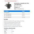 thumbnail image 2 of Fuel Tank Cap - Compatible with 1986 - 1989 Dodge W100 1987 1988, 2 of 2