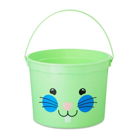 5-Quart Plastic Easter Bucket, Ribbon