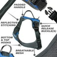 thumbnail image 2 of The Comfort Dog Harness With Mesh Padded Vest Blue- Medium Breeds, 2 of 7