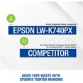 thumbnail image 4 of Epson LABELWORKS LW-K740PX Industrial Handheld Label Maker - Office, Home & Healthcare, Full Kit, Durable Labels, 4 of 10