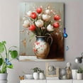 thumbnail image 4 of Qisvanset 12x16 Inch Vintage Jug Tulip Canvas Wall Art, Cottagecore Spring Floral Kitchen Farmhouse Decor, 4 of 8