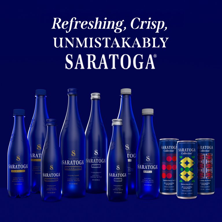 Saratoga Collection, Peach Flavored Sparkling Water, Anatomy of a