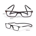 thumbnail image 2 of Magnetic Reading Glasses Men Women Front Connect Adjustable Temples Eyeglass Around Neck Hanging Readers, 2 of 6