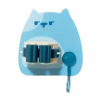 LACKUST Mop Broom Holder Organizer Wall Mount,Wall Mounted Mop Organizer Brush Mop Hanger Storage Rack Kitchen Tool,Multicolor