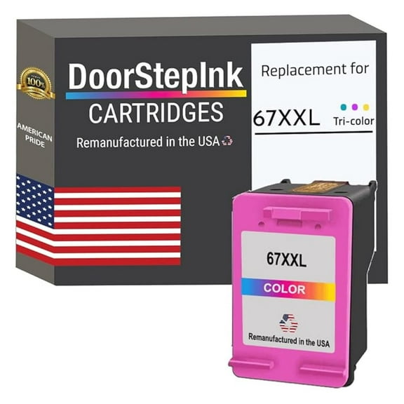 67XXL Ink Cartridge Replacement for HP 67XXL - Compatible with DeskJet 2724/2725/2755e/4155 & Envy 6055/6075/6455 Printers - High Yield