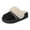 Black, variant on Boho Ethnic Platform Mules Ankle Boots for Women with Fleece Lined Winter Warm Cozy Suede Indoor and Outdoor Backless Clogs Slip on House Slippers Casual Snow Booties