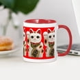thumbnail image 4 of CafePress - Cute Maneki Neko (Lucky Cat) Mug Mug - 11 oz Ceramic Mug - Novelty Coffee Tea Cup, 4 of 6