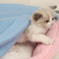 thumbnail image 6 of Lovely Pure Color Pet Dogs Cats Bed Mat Blanket Soft Winter Warm Fleece Design Pet Puppy Bed Sofa Pet Product Cushion Cover Towel, 6 of 6