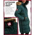 thumbnail image 4 of CANADA WEATHER GEAR Women's Winter Jacket - Heavyweight Long Length Bubble Puffer Parka (S-3X), 4 of 7