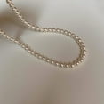 thumbnail image 5 of Nmkwnr Faux Pearl Choker Necklace Round Pearl Necklace Pearl Jewelry Gift for Women, Champagne, 5 of 6