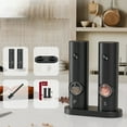 thumbnail image 4 of 2 Pcs Electric Grinder Gravity Sensing Mini Intelligent Salt and Pepper Grinder Adjustable Coarseness Electric Grinder, 4 of 13