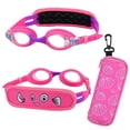 thumbnail image 2 of Gafas de natación RUIGAO para niños de 2 a 6 años con protección UV, color rosa, 2 of 6