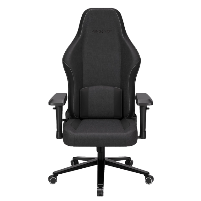 WINGOMART Ergonomic Gaming Chair with Memory Foam Support & 4D Armrests – High-Back 180° Reclining Linen Executive Office Chair with Flat Alloy Base for Premium Comfort