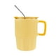 thumbnail image 5 of Paquete con 10 piezas de Taza de cerámica con tapa push y popote amarillo 12.5 x 13 x 8.9, 5 of 6