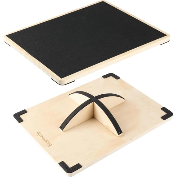 Wooden Balance Board for Adults Anti Slip 360 Rotation Core Strength Physical