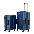 thumbnail image 3 of TACH V3 Connectable 2 Piece Hard Spinner Suitcase Luggage Set, Blue, 3 of 12