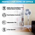 thumbnail image 4 of Ventilador de pie oscilante Comfort Zone de 18 pulgadas con control remoto, 4 of 5
