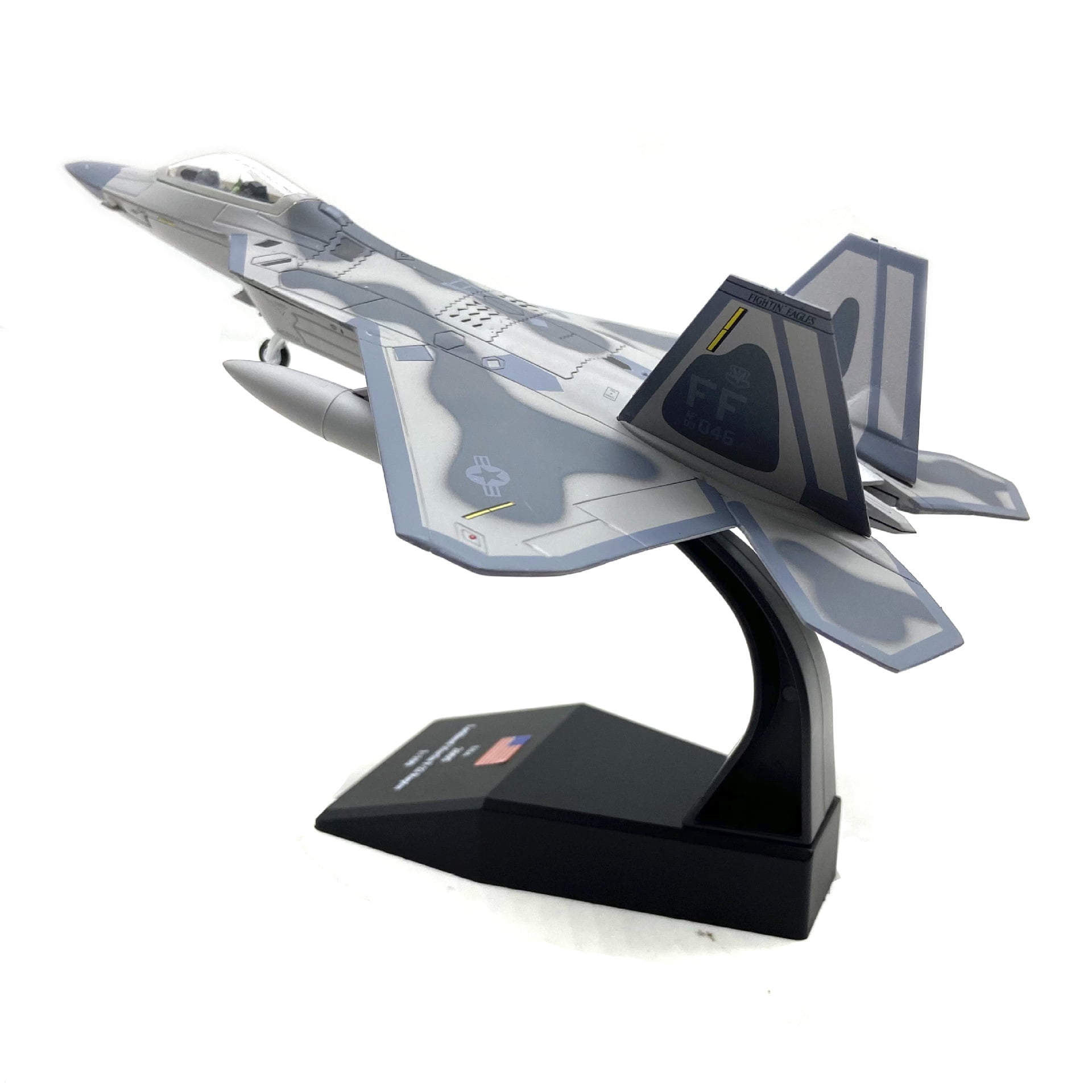合金製 1/100スケール アメリカF-22 ラプター戦闘機 - メルカリ