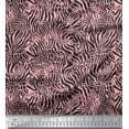 thumbnail image 1 of Soimoi Pink Modal Satin Fabric Leopard & Wild Animal Skin Print Fabric by Yard 42 Inch Wide, 1 of 3